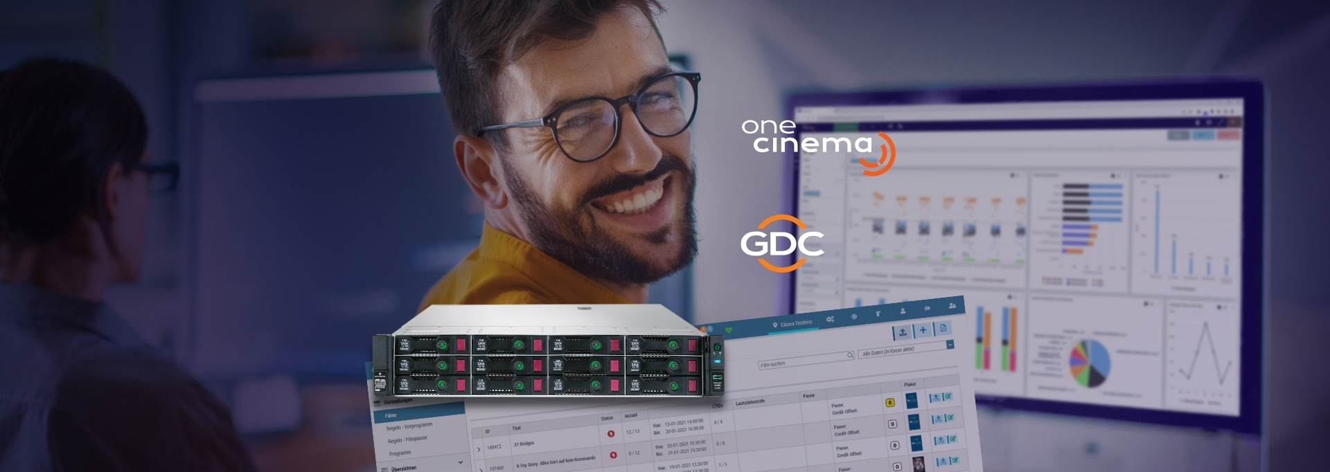 GDC Technology and OneCinema complete integration of centralized playback technology